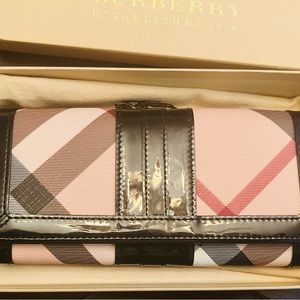 BURBERRY Long Wallet Purse Bifold Wallet long